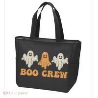 Boo Crew Ghost Halloween Day Tote Bag thumb 3