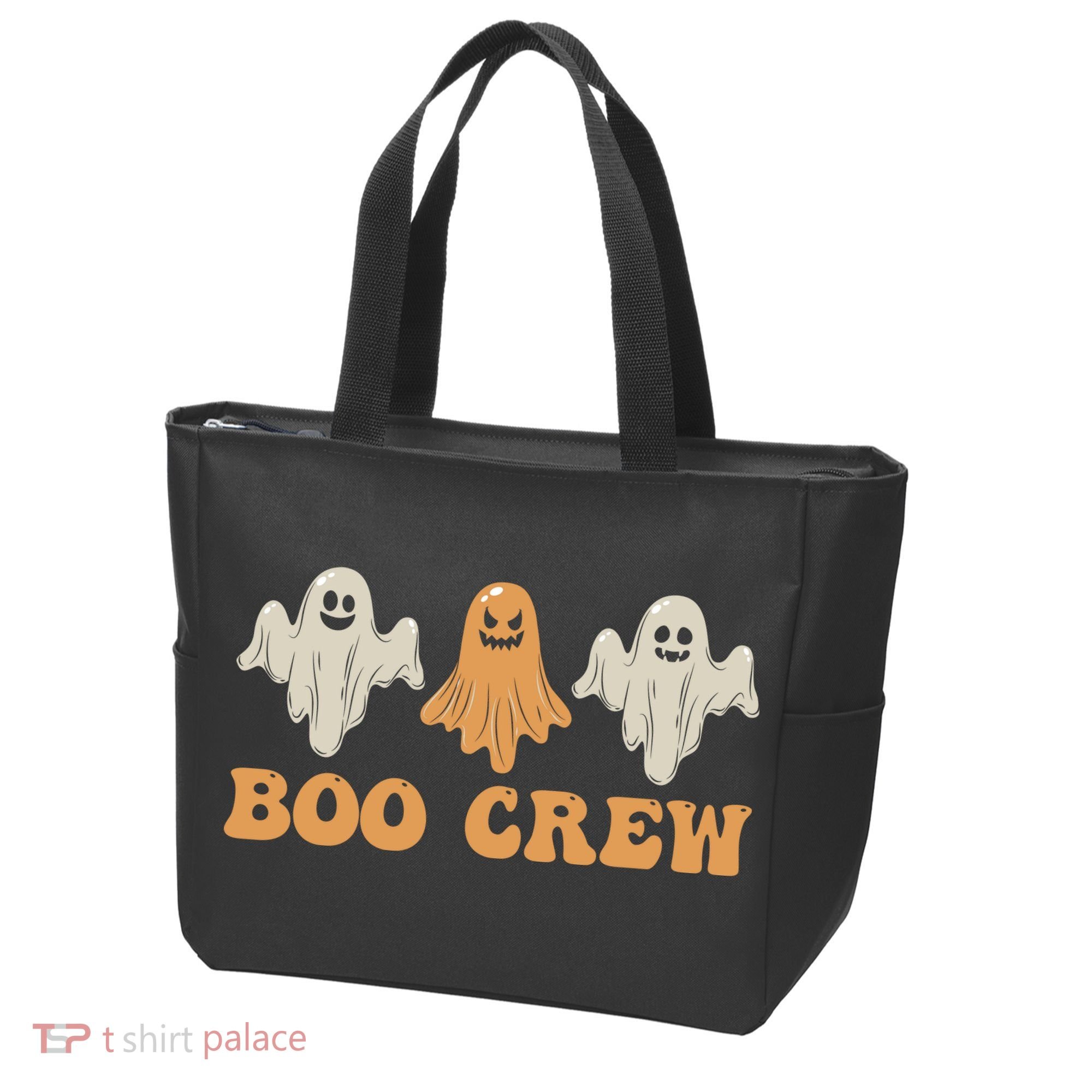 Boo Crew Ghost Halloween Day Tote Bag