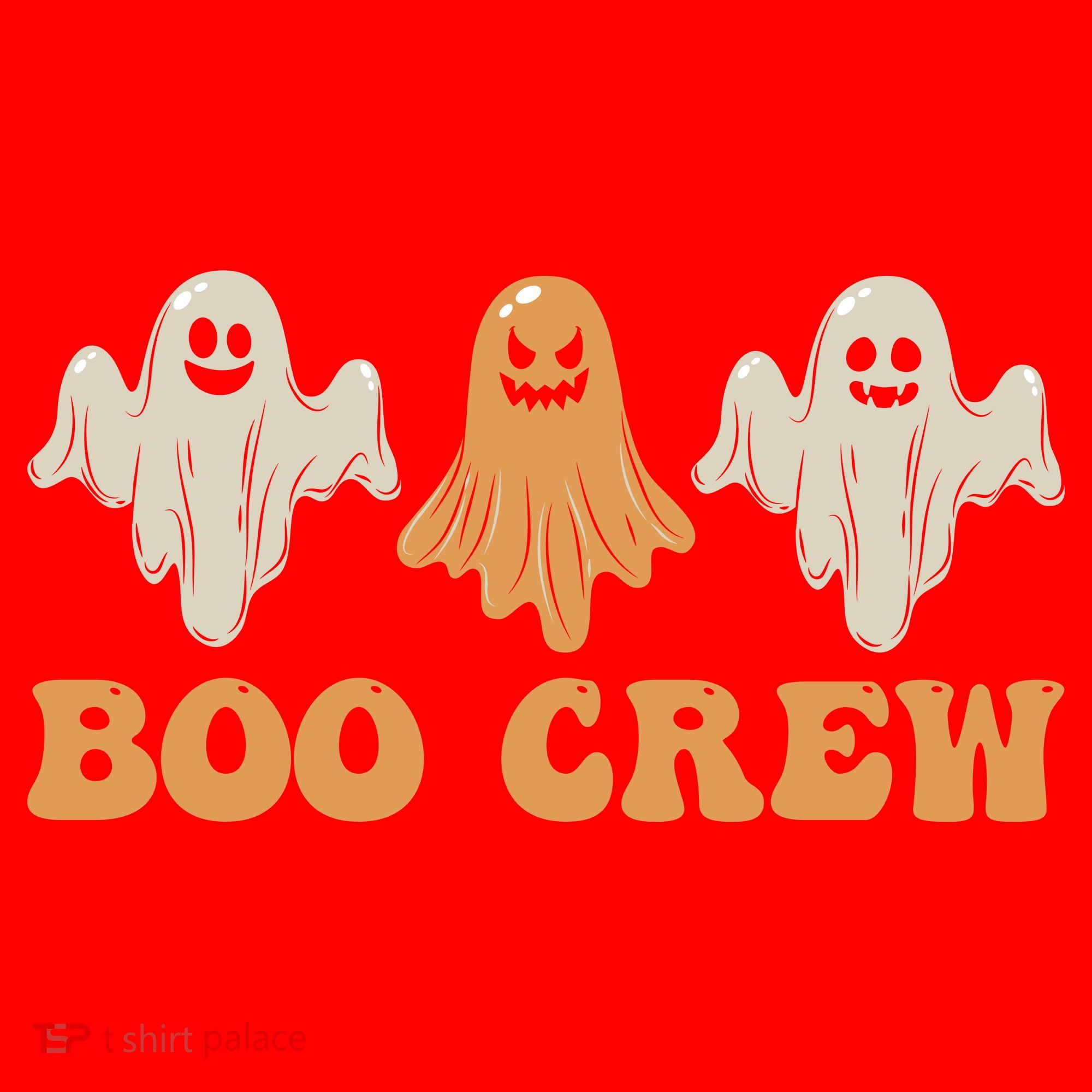 Boo Crew Ghost Halloween Day Santa Hat