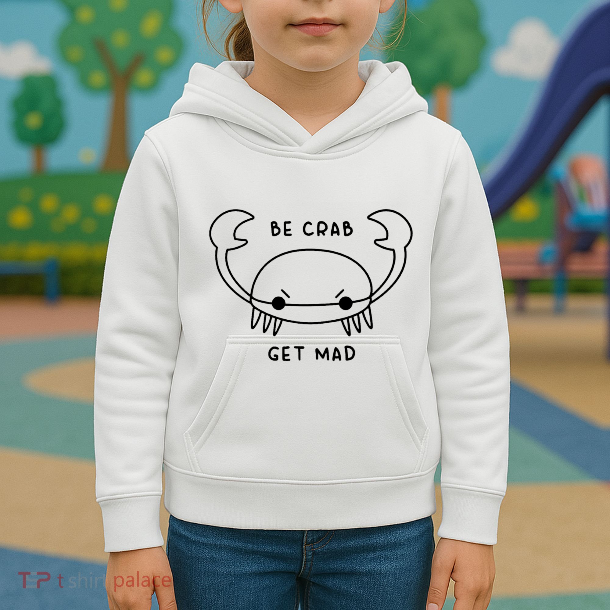 Be Crab Get Mad Kids Hoodie