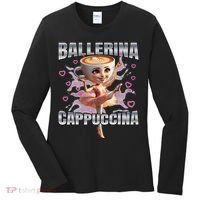 Ballerina Cappuccino Gift Women's Long Sleeve Shirt thumb 0
