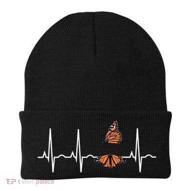 Butterfly Cute Gift Monarch Butterflies Heartbeat Gift Beanie