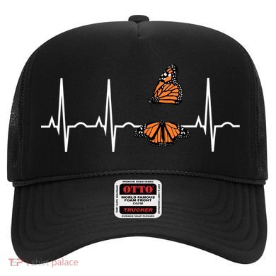 Butterfly Cute Gift Monarch Butterflies Heartbeat Gift Hat