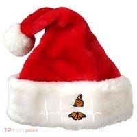 Butterfly Cute Gift Monarch Butterflies Heartbeat Gift Santa Hat thumb 0