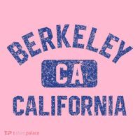 Berkeley California Gym Style Yellow W Distress Blue Print Coaster thumb 2