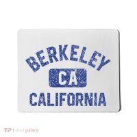 Berkeley California Gym Style Yellow W Distress Blue Print Mousepad thumb 0
