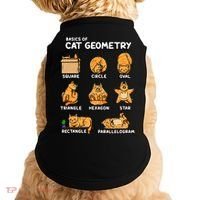 Basic Cat Geometry Cute Cat Cat Lover Cat Owner math school Doggie Tank thumb 0