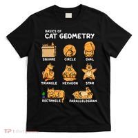 Basic Cat Geometry Cute Cat Cat Lover Cat Owner math school T-Shirt thumb 0