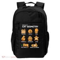 Basic Cat Geometry Cute Cat Cat Lover Cat Owner math school Backpack thumb 0