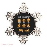 Basic Cat Geometry Cute Cat Cat Lover Cat Owner math school Ornament thumb 0
