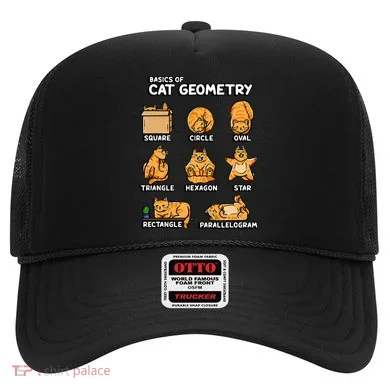 Basic Cat Geometry Cute Cat Cat Lover Cat Owner math school Hat
