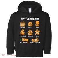 Basic Cat Geometry Cute Cat Cat Lover Cat Owner math school Toddler Hoodie thumb 0