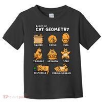 Basic Cat Geometry Cute Cat Cat Lover Cat Owner math school Toddler T-Shirt thumb 0