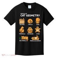 Basic Cat Geometry Cute Cat Cat Lover Cat Owner math school Kids T-Shirt thumb 0