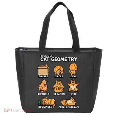 Basic Cat Geometry Cute Cat Cat Lover Cat Owner math school Tote Bag