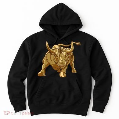 Bitcoin Crypto Golden Bull Btc Graphic Hoodie