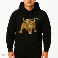 Bitcoin Crypto Golden Bull Btc Graphic Hoodie thumb 2