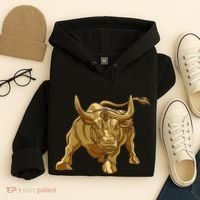 Bitcoin Crypto Golden Bull Btc Graphic Hoodie thumb 4