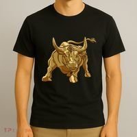 Bitcoin Crypto Golden Bull Btc Graphic T-Shirt thumb 3