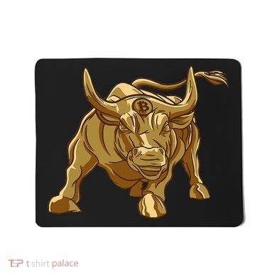 Bitcoin Crypto Golden Bull Btc Graphic Mousepad