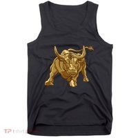 Bitcoin Crypto Golden Bull Btc Graphic Tank Top thumb 0
