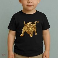 Bitcoin Crypto Golden Bull Btc Graphic Toddler T-Shirt thumb 2