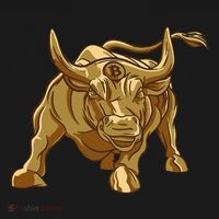 Bitcoin Crypto Golden Bull Btc Graphic Women's T-Shirt thumb 6