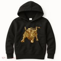 Bitcoin Crypto Golden Bull Btc Graphic Kids Hoodie thumb 0