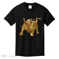 Bitcoin Crypto Golden Bull Btc Graphic Kids T-Shirt thumb 0
