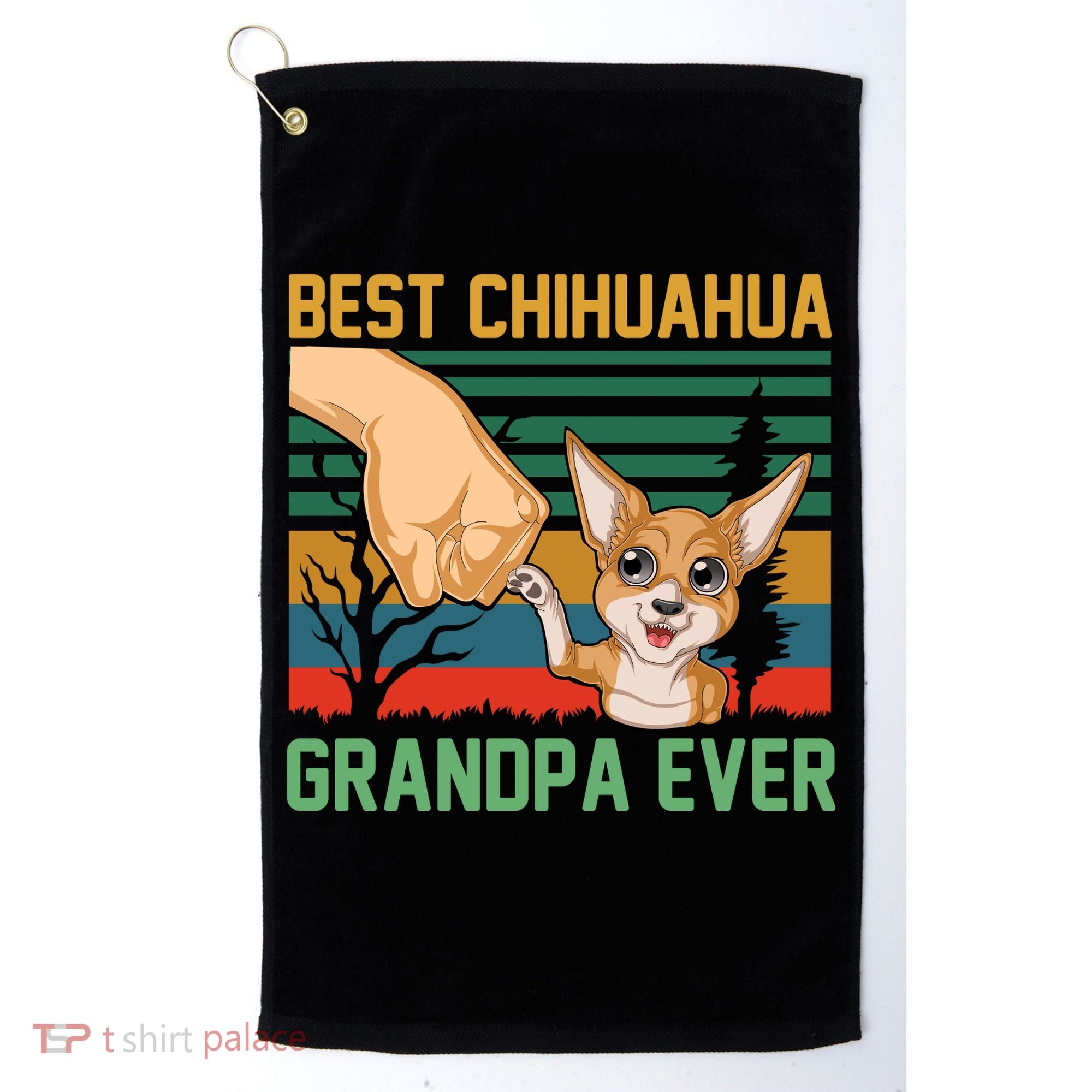 Best Chihuahua Grandpa Ever Golf Towel