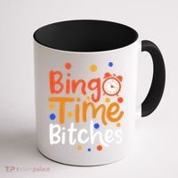 Bingo Cards Game Bingo Time Bitches Gift Coffee Mug thumb 1