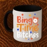 Bingo Cards Game Bingo Time Bitches Gift Coffee Mug thumb 2