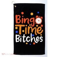 Bingo Cards Game Bingo Time Bitches Gift Golf Towel thumb 0