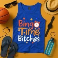 Bingo Cards Game Bingo Time Bitches Gift Tank Top thumb 4