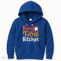 Bingo Cards Game Bingo Time Bitches Gift Kids Hoodie thumb 0