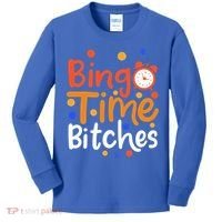 Bingo Cards Game Bingo Time Bitches Gift Kids Long Sleeve Shirt thumb 0
