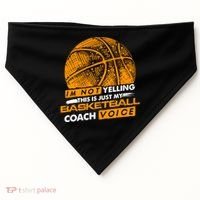 Basketball Coach Gift Idea Funny Saying Coaching Great Gift USA-Made Doggie Bandana thumb 0
