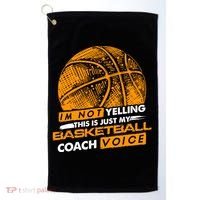 Basketball Coach Gift Idea Funny Saying Coaching Great Gift Golf Towel thumb 0