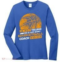 Basketball Coach Gift Idea Funny Saying Coaching Great Gift Women's Long Sleeve Shirt thumb 0