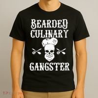 Bearded Culinary Gangster Vintage Cooking Guru Gift T-Shirt thumb 3