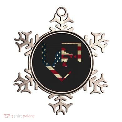 Baseball Catcher Gear Cute Gift American Flag Baseballin Gift Ornament
