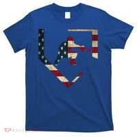 Baseball Catcher Gear Cute Gift American Flag Baseballin Gift T-Shirt thumb 0