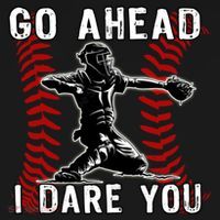 Baseball Catcher Go Ahead I Dare You Gift Bucket Hat thumb 4