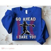 Baseball Catcher Go Ahead I Dare You Gift Sweatshirt thumb 2