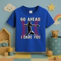 Baseball Catcher Go Ahead I Dare You Gift Toddler T-Shirt thumb 3