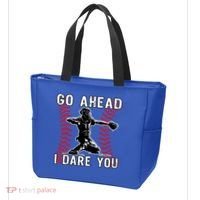 Baseball Catcher Go Ahead I Dare You Gift Tote Bag thumb 3