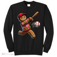 Baseball Christmas Gingerbread Man Baseball Ugly Christmas Sweatshirt thumb 0