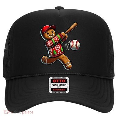 Baseball Christmas Gingerbread Man Baseball Ugly Christmas Hat
