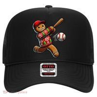 Baseball Christmas Gingerbread Man Baseball Ugly Christmas Hat thumb 0