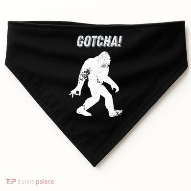 Bigfoot Circle Game Gotcha Meme Ok Hand USA-Made Doggie Bandana